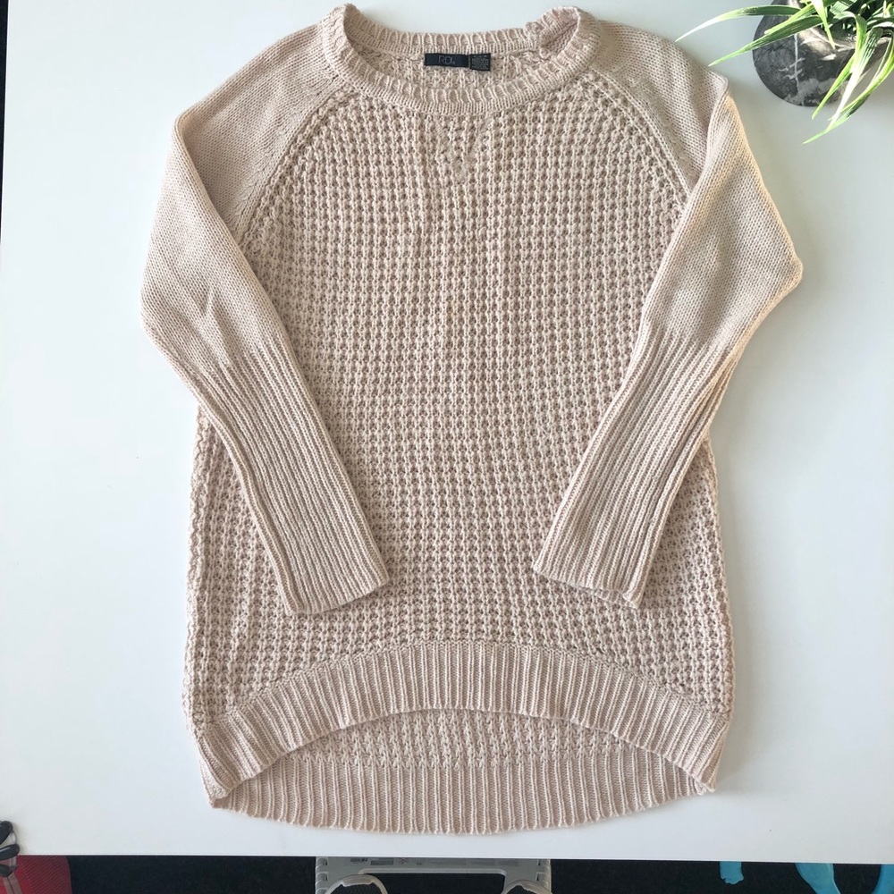 Cream color sweater knit